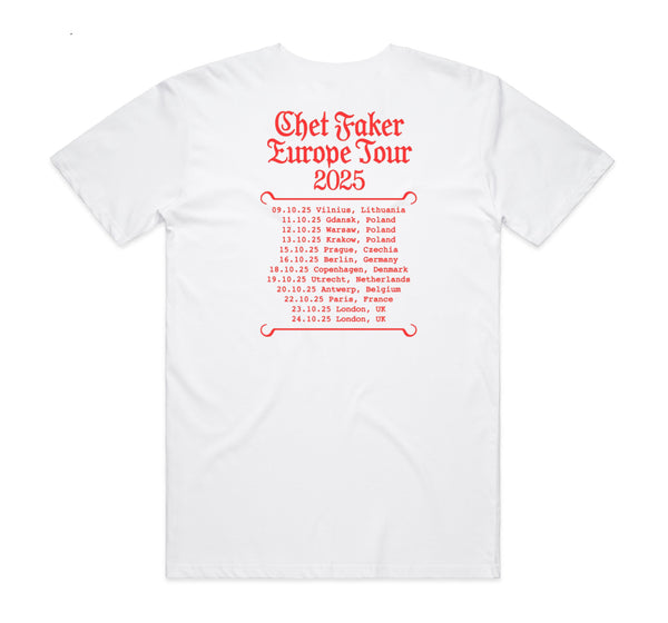Chet Faker EU/UK Tour 2025 T-Shirt – Bingo Merch