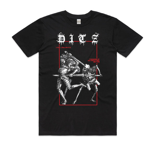 DITZ I Feel Like Death Black T-Shirt – Bingo Merch