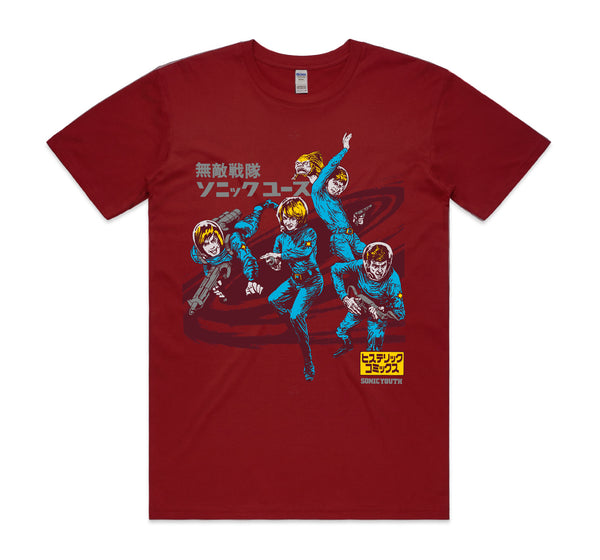 Sonic Youth Hysteric Astronaut Cardinal Red T-Shirt