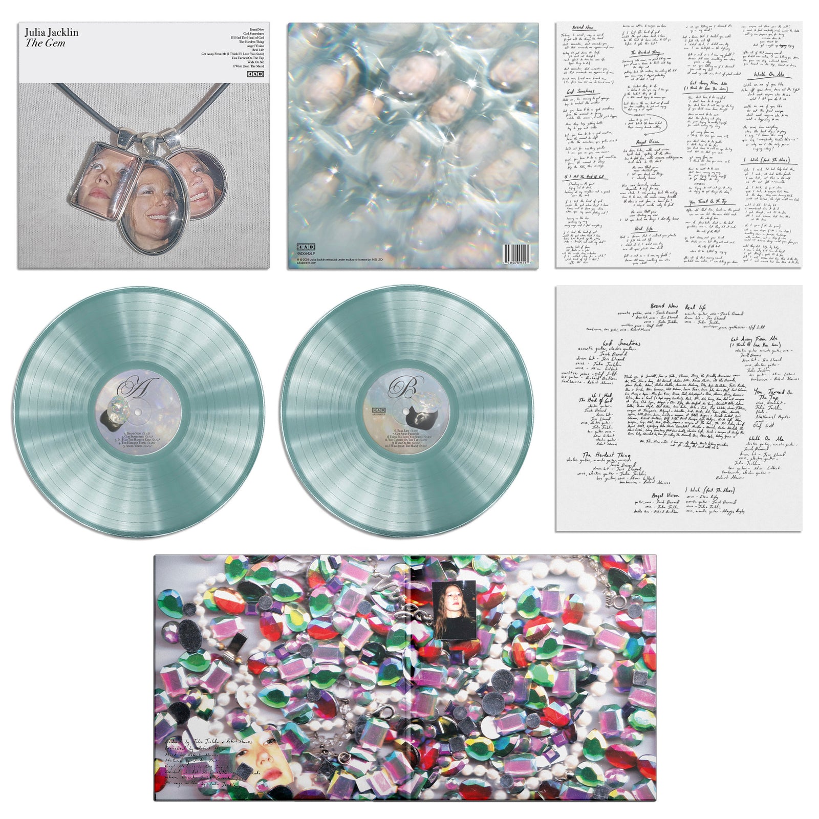 Julia Jacklin The Gem Opal Green Vinyl LP + Signed Print D2C