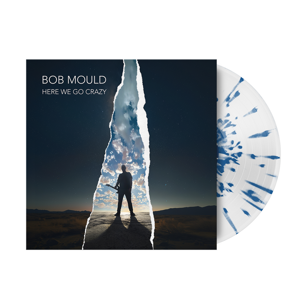 Bob Mould Here We Go Crazy Clear With Blue Splatter LP (D2C