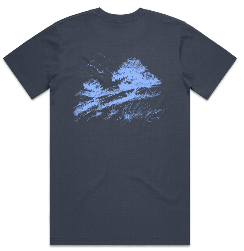 Rolling Hills Sketch Pocket T-Shirt