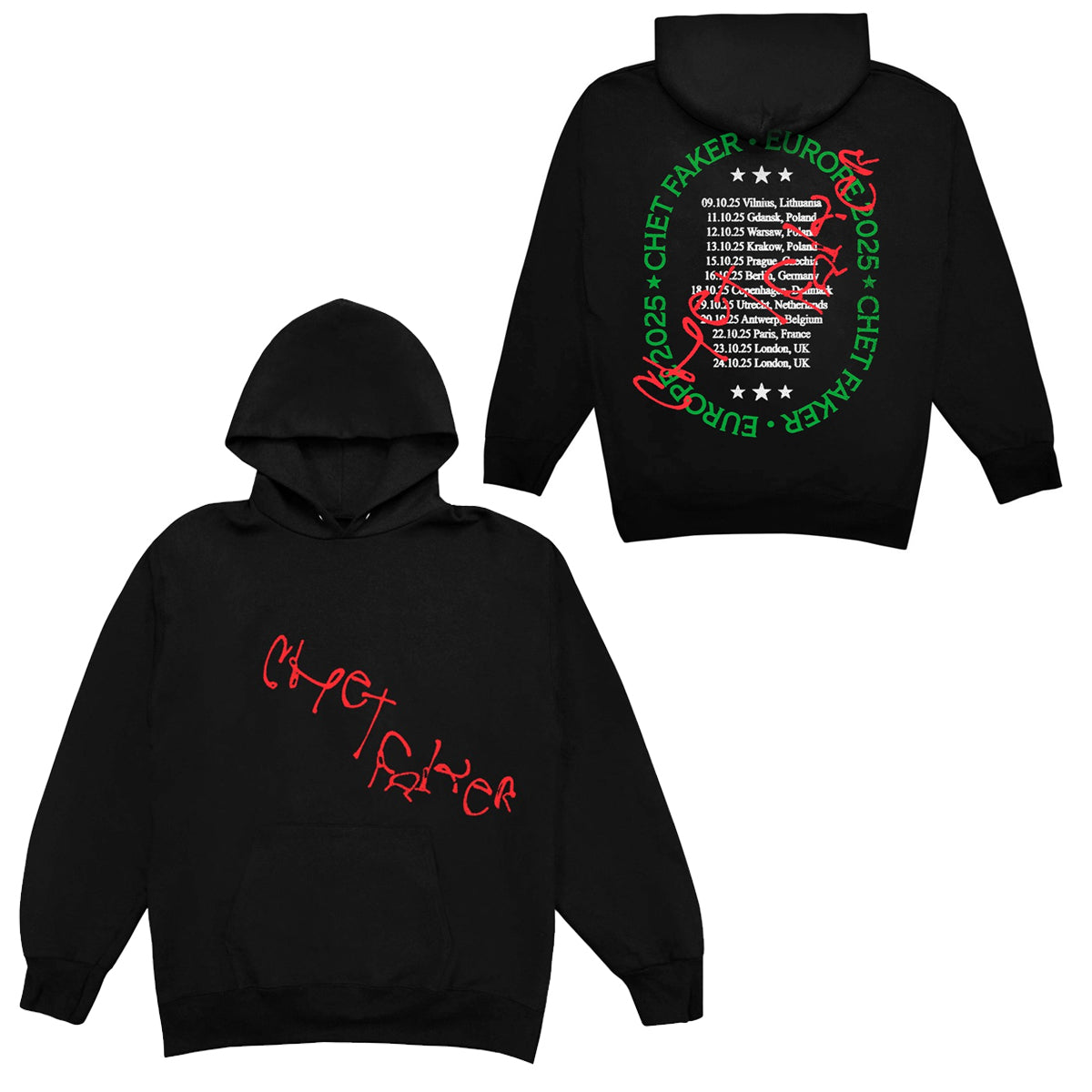 Chet Faker EU/UK 2025 Tour Hoodie
