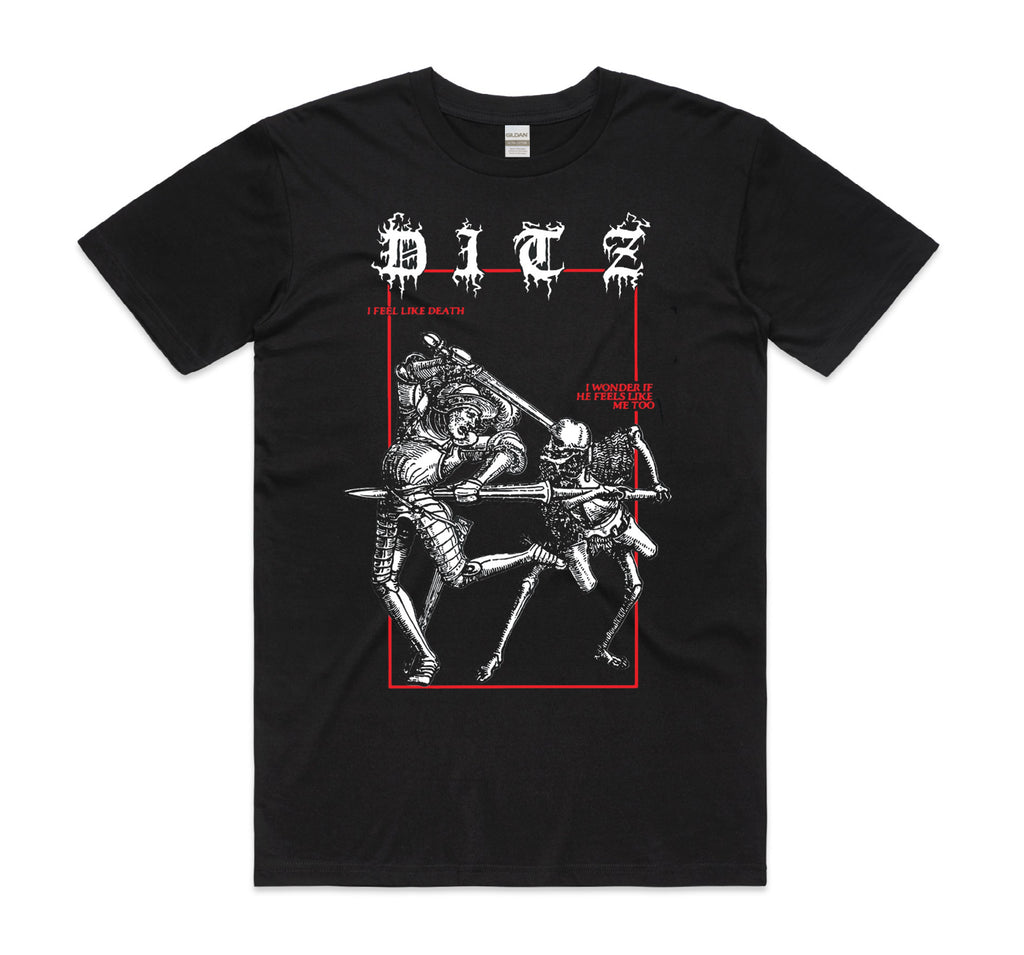 DITZ I Feel Like Death Black T-Shirt – Bingo Merch