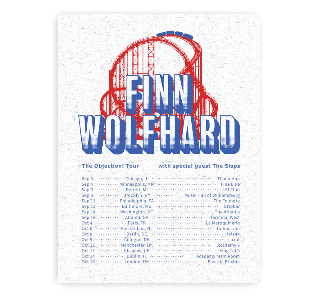 Finn Wolfhard The Objection! 2025 Tour Poster – Bingo Merch