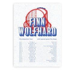 Finn Wolfhard The Objection! 2025 Tour Poster – Bingo Merch