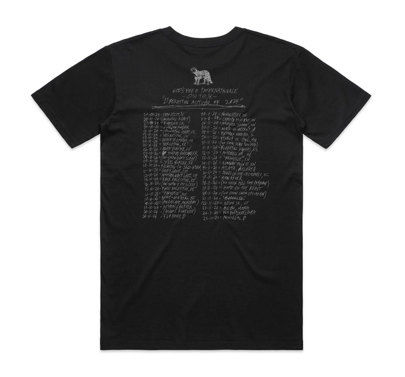 Liberation Autumn of 2024 Black T-Shirt