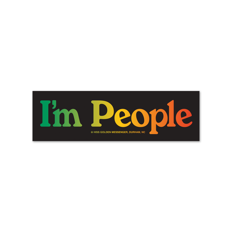 Gyr Sticker I'm People GYR Bumper Sticker – Bingo Merch