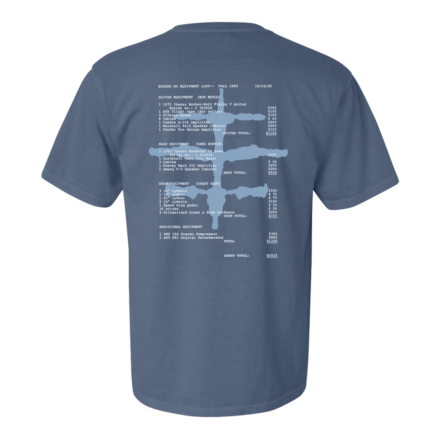 Hüsker Dü Miracle Gear T-Shirt – Bingo Merch