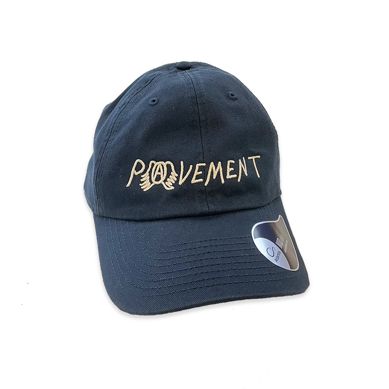 Pavement Logo Navy Dad Hat – Bingo Merch