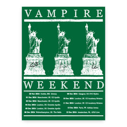 Vampire Weekend EU/UK Wnter 2024 Tour Poster - Signed