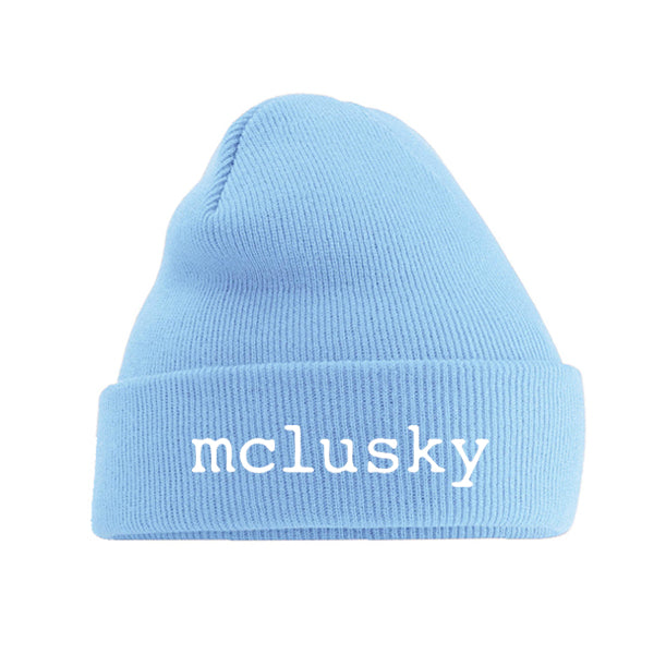 Mclusky Logo Beanie - Light Blue