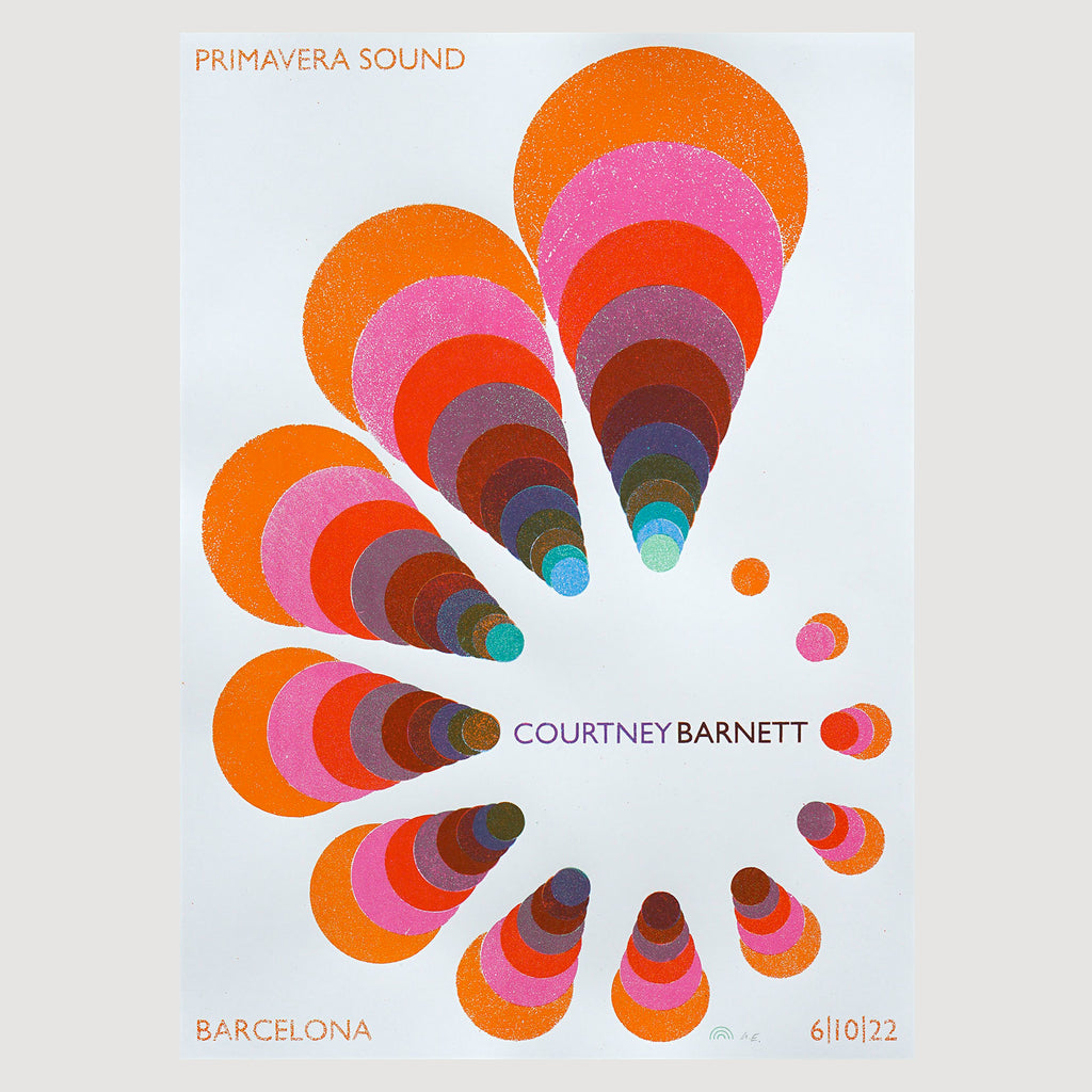 Courtney Barnett Primavera 2022 Screenprinted Poster – Bingo Merch