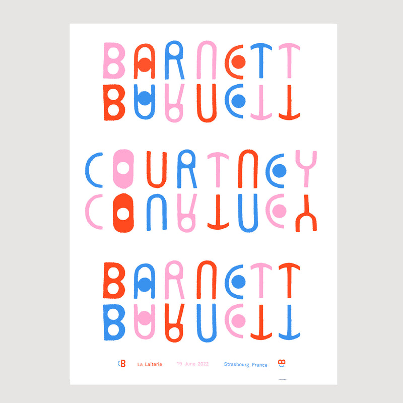 Courtney Barnett Strasbourg 2022 Screenprinted Poster