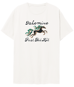 (PRE-ORDER) Horse Illustration White T-Shirt - firstaidkit-europe