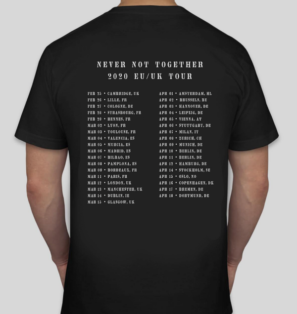 Nada Surf Never Not Together Tour T-Shirt- Bingo Merch Official Merchandise Shop Official