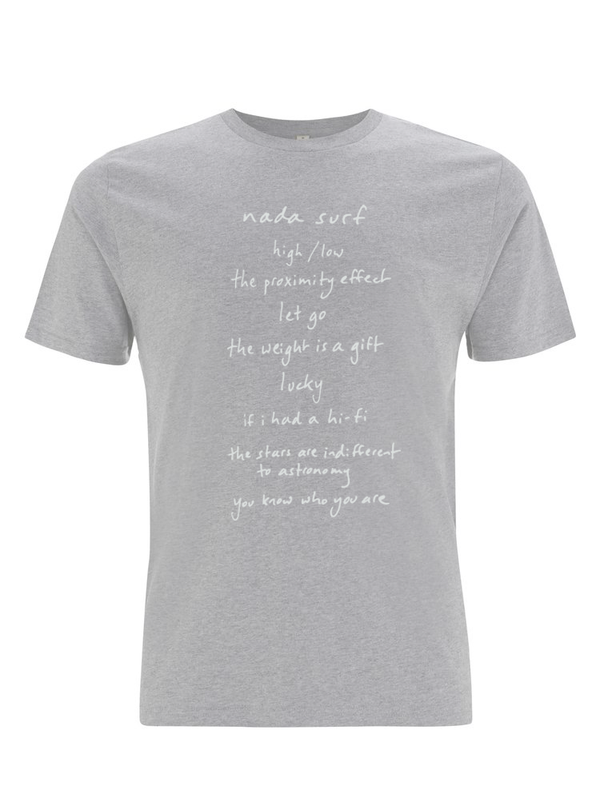 Nada Surf Discography T-Shirt- Bingo Merch Official Merchandise Shop Official