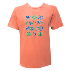 Vampire Weekend Orange Hypercolor T-shirt T-Shirt- Bingo Merch Official Merchandise Shop Official