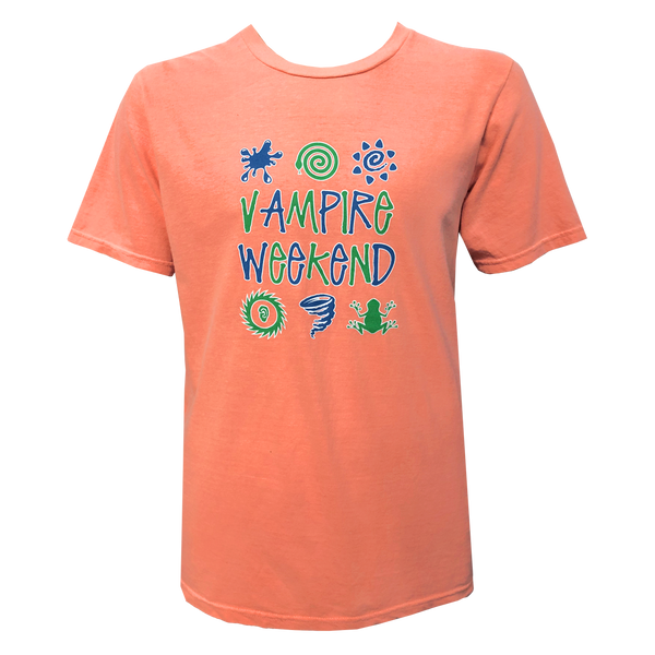 Vampire Weekend Orange Hypercolor T-shirt T-Shirt- Bingo Merch Official Merchandise Shop Official
