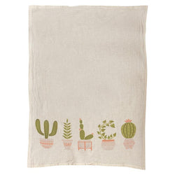 Potted Plants Tea Towel
