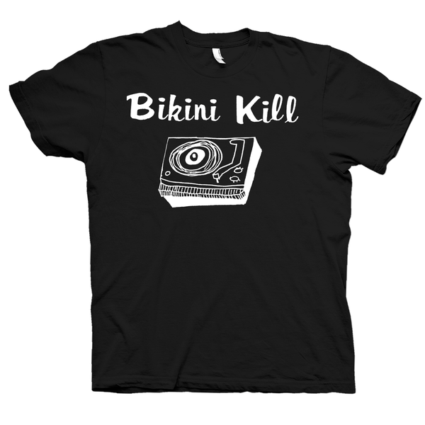 Bikini Kill Record Player T-Shirt- Bingo Merch Official Merchandise Shop Official