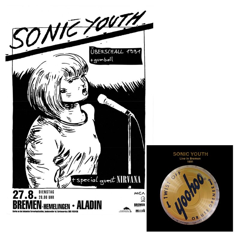 Sonic Youth Bremen Aladin 27.08.1991 Poster + Live In Bremen 1991 Digital Download Poster- Bingo Merch Official Merchandise Shop Official
