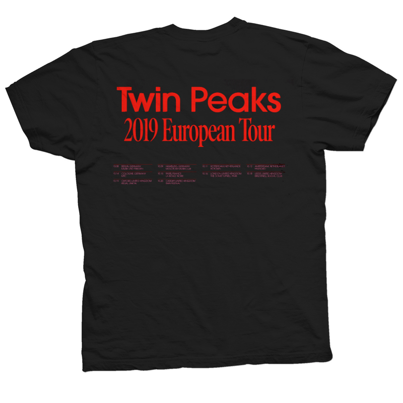 udløser Stranden sukker Twin Peaks Euro Tour 2019 T-shirt – Bingo Merch