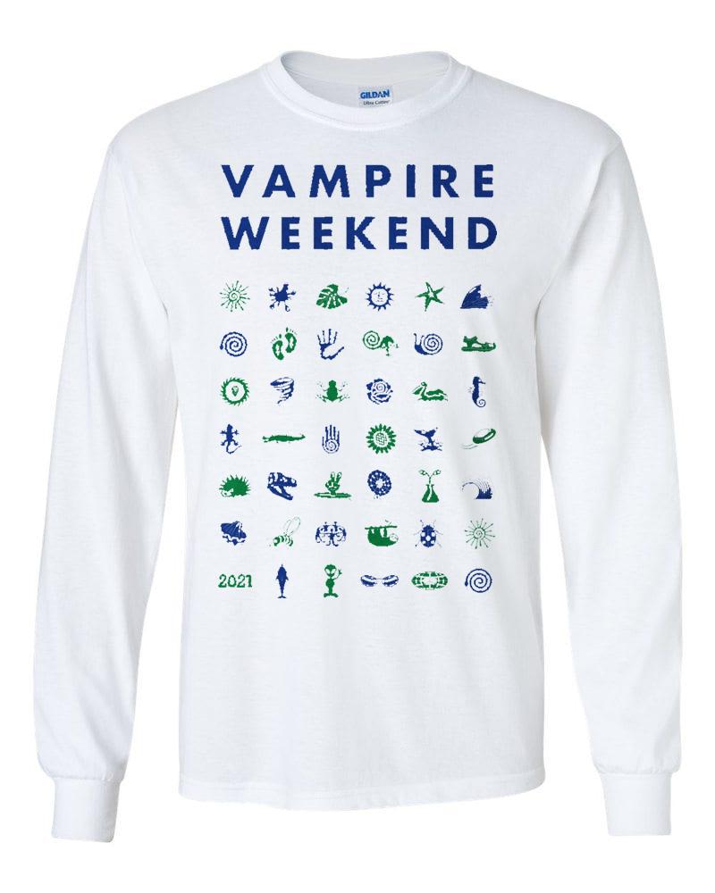 Vampire Weekend Long Sleeve Tour Symbol T-shirt Longsleeve- Bingo Merch Official Merchandise Shop Official