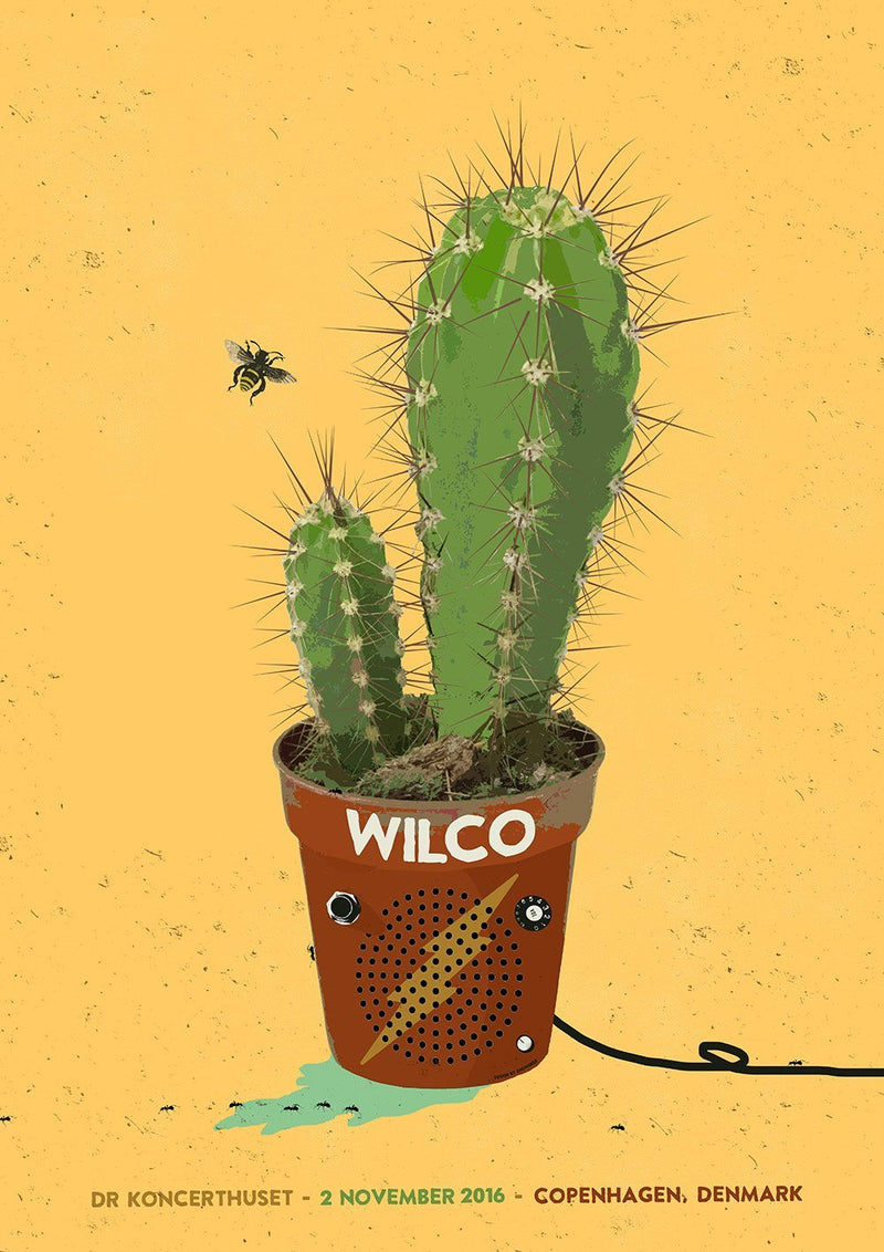 Wilco Copenhagen 2016 Poster Poster- Bingo Merch Official Merchandise Shop Official