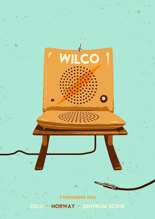 Wilco Oslo 2016 Poster Poster- Bingo Merch Official Merchandise Shop Official