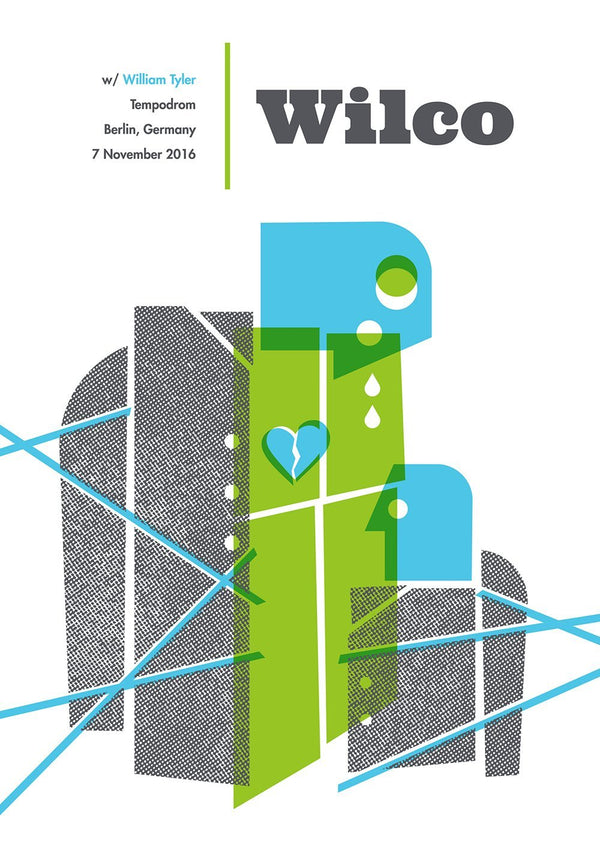 Wilco Berlin 2016 Poster Poster- Bingo Merch Official Merchandise Shop Official